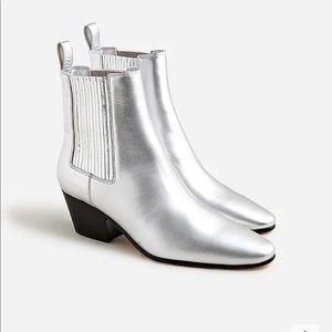J.Crew Piper Boots in Silver